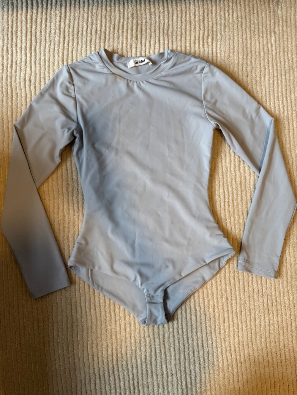 Sl'eau Light Blue Long Sleeve Bodysuit